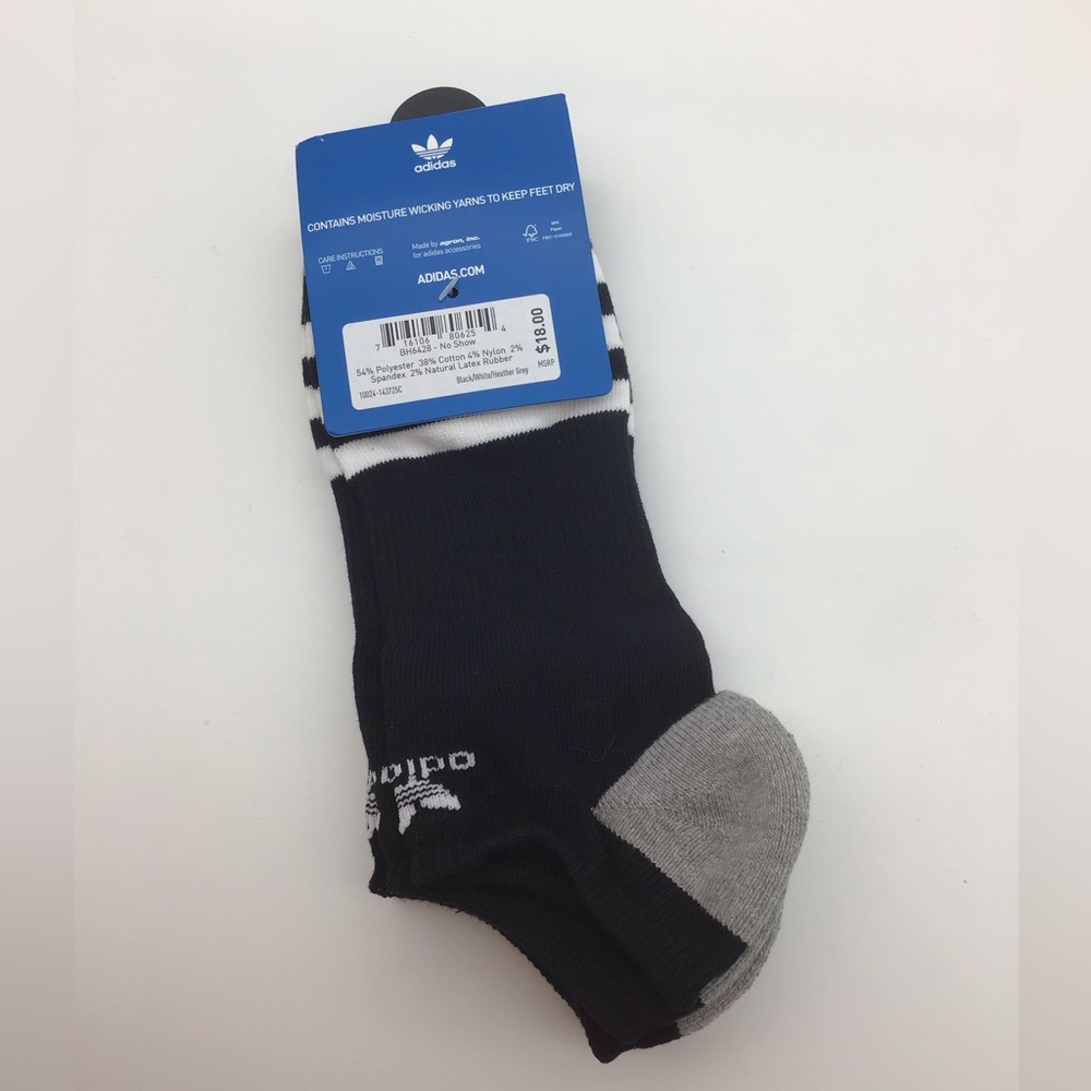 Adidas 3pk. No Show Cushioned Socks - Picture 3 of 3